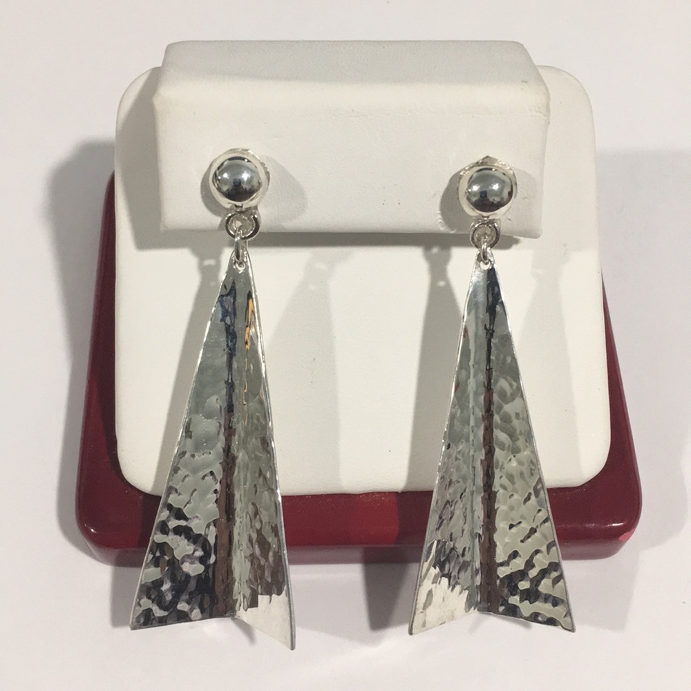 Vintage Sterling Silver Dangling Women's Earrings